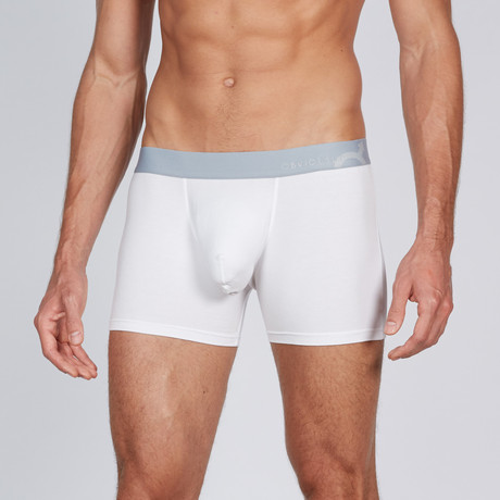 AnatoMAX Basics Boxer Brief 3 Inch Leg // White (Small)