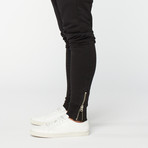 Zip Sweat Pant // Black (XS)