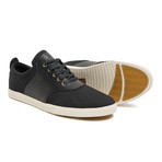 Quincy // Black Canvas Black Leather (US: 7)