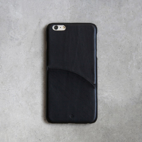 Leather Pocket Case // iPhone 6 Plus (Black)