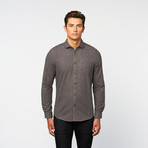 Brushed Jacquard Button-Up // Jet Black (XL)