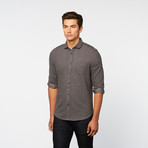 Brushed Jacquard Button-Up // Jet Black (XL)