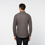 Brushed Jacquard Button-Up // Jet Black (XL)