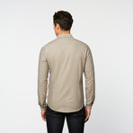 Bengal Stripe Button-Up // Frost Grey (M)