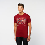 Union Jack Short-Sleeve Tee // Crimson (S)
