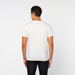 Foliage Button Tee // Bright White (XL)