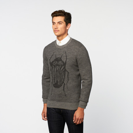 Bug Crew Neck Sweater  // Light Graphite (S)