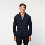 Fairisle Cardigan // Navy (M)