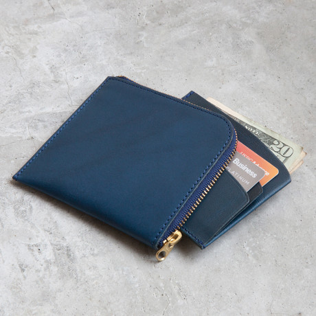 The Marco Zip Wallet (Marine)