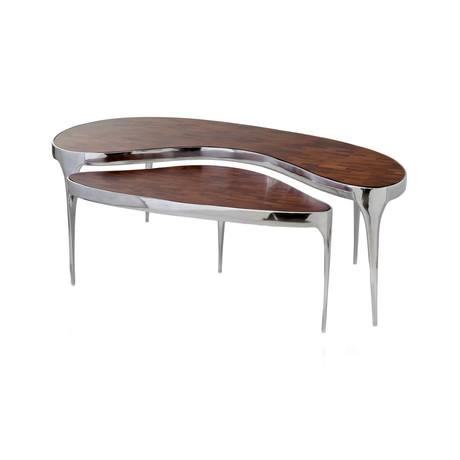 OM Rinon Kidney Coffee Table // Set of 2