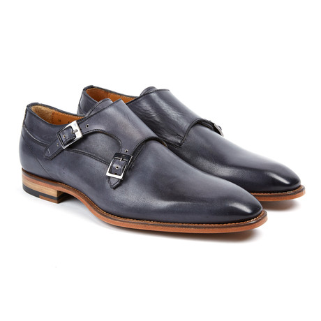 Jose Real // Ambere Monk Strap Shoe // Antracite (US: 7)