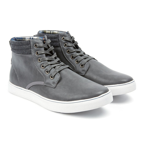 High-Top Lace-Up Casual Sneaker // Grey (US: 5)