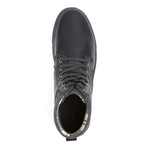 High-Top Lace-Up Casual Sneaker // MonoBlack (US: 6)