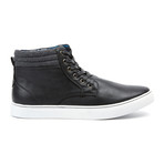 High-Top Lace-Up Casual Sneaker // Black (US: 6)
