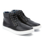 High-Top Lace-Up Casual Sneaker // Black (US: 7)