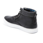 High-Top Lace-Up Casual Sneaker // Black (US: 8)