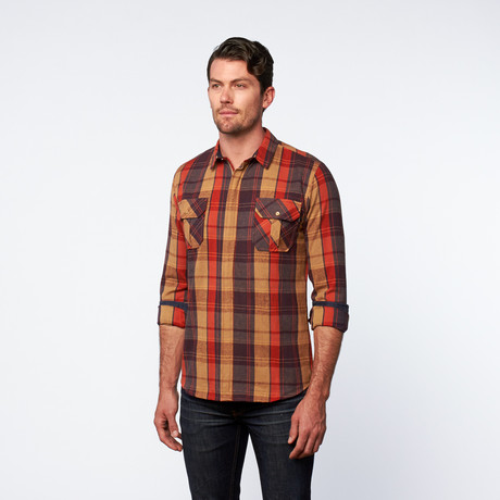 Tank Farm // Larson Button-Up // Rust (S)