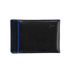RFID Slim ID Card + Money Clip Wallet (Black)