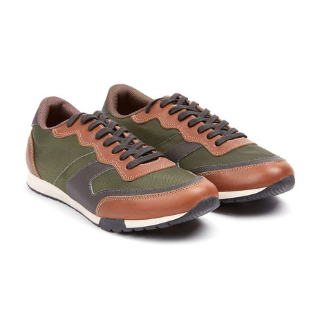 Mindanao Low Top Sneaker // Military Green + Brown (US: 7)