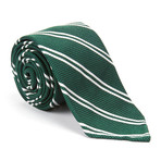 Grenadine Stripe Necktie // Green