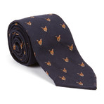 Wool Challis Necktie // Navy