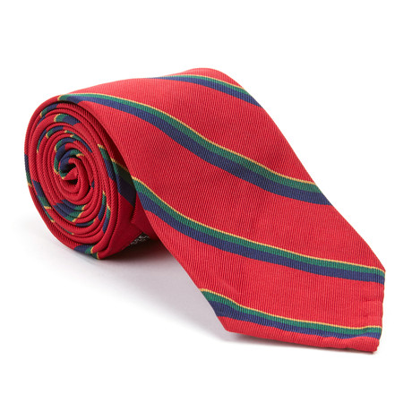 Mogador Necktie // Red Stripe