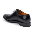 Perforated Cap-Toe Shoe // Black (US: 7)