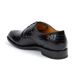 Crocodile Oxford Shoe // Black (US: 11)