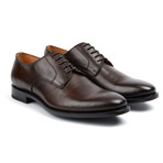 Solid Derby Shoe // Dark Brown (US: 10.5)