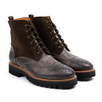 Eyelet Lace-Up Boot // Brown (US: 10)