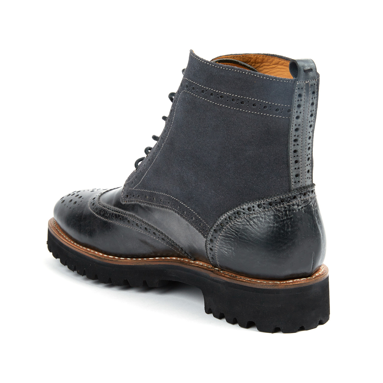 Eyelet Lace-Up Boot // Grey (US: 7) - Ugo Vasare - Touch of Modern