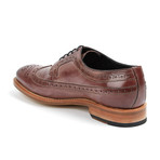 Waxy Leather Wing-Tip Shoe // Purple (US: 7.5)