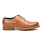 Waxy Leather Wing-Tip Shoe // Yellow (US: 10.5)