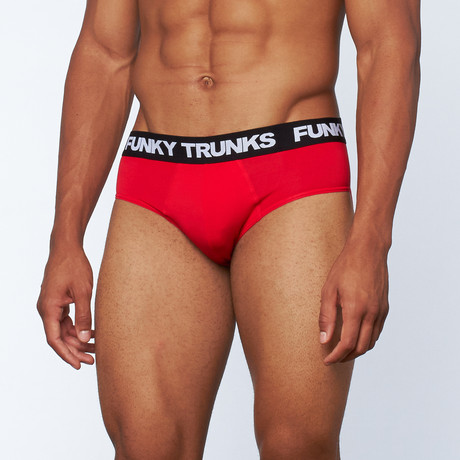 Wide Ranger Brief // Still Red (XS (29.5"-31.5))