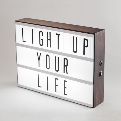 Wood Cinema Lightbox