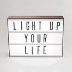 Wood Cinema Lightbox