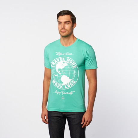 MNKR // Travel More Tee // Mint (S)