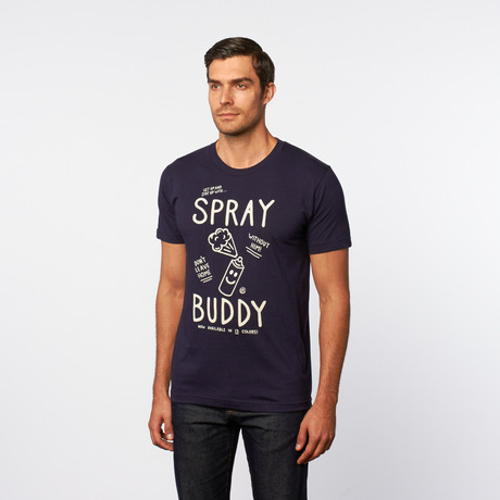 MNKR // Spray Buddy Tee // Navy (S)