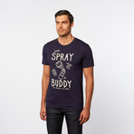 MNKR // Spray Buddy Tee // Navy (XL)