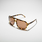 Tomcat // Leopard Frame + Deep Brown Lens