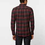 Button-Up Shirt // Red + Black Plaid (2XL)