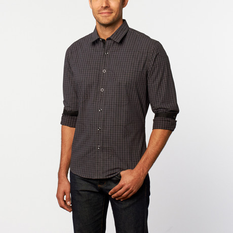 Button-Up Shirt // Charcoal Check (S)