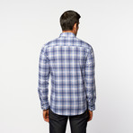 Button-Up Shirt // Light Blue Plaid (S)