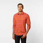 Button-Up Shirt // Orange + Yellow Stripe (2XL)