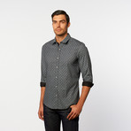 Button-Up Shirt // Grey Pattern (M)