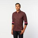 Button-Up Shirt // Rum + Pink Pattern (S)