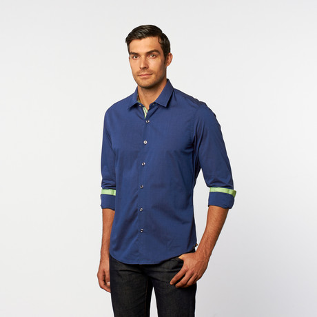 Button-Up Shirt // Navy (XS)
