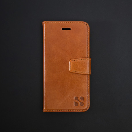 SafeSleeve Wallet Case // Tan Leather (iPhone 6/6s)