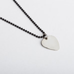 Guitar Pick Necklace // Sterling Silver