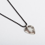 Guitar Pick Necklace // Sterling Silver